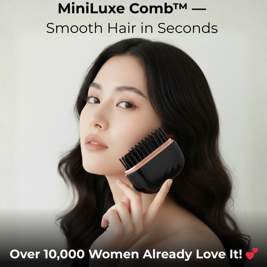 MiniLuxe Comb™ – Your On-the-Go Hair Straightener for Instant Sleek, Shiny, Frizz-Free Hair
