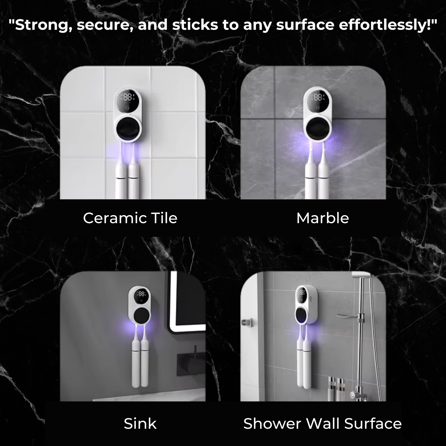 SanitiBrush Pro – UV Toothbrush Sanitizer & Holder | Portable Sterilizer