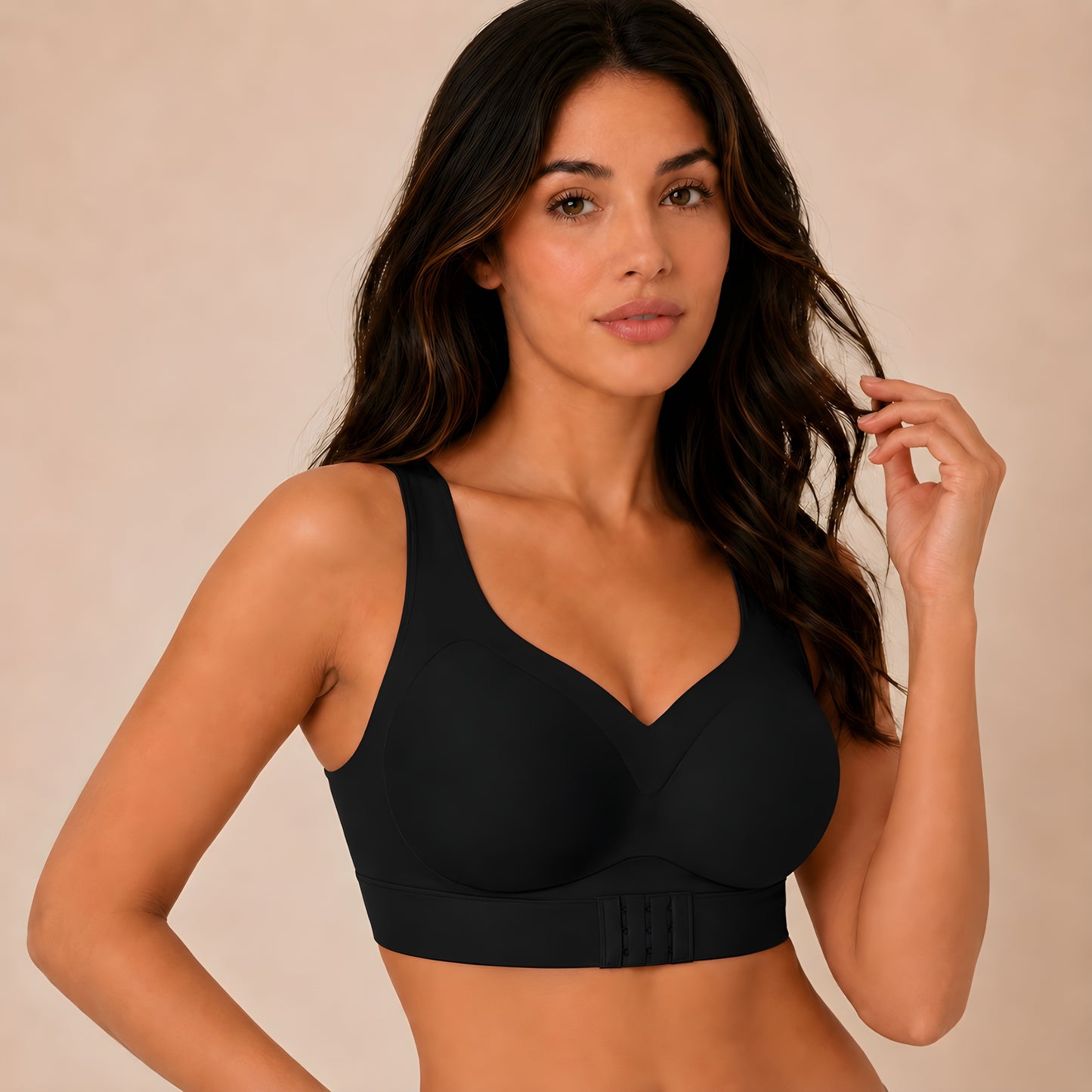 AlignEase™ Seamless Cross-Back Support Bra