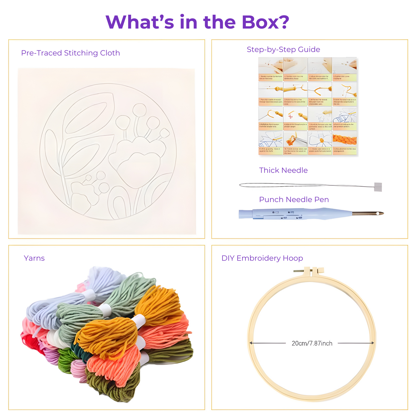 Thread & Bloom Floral Punch Needle Kit