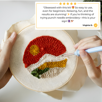 Thread & Bloom Floral Punch Needle Kit
