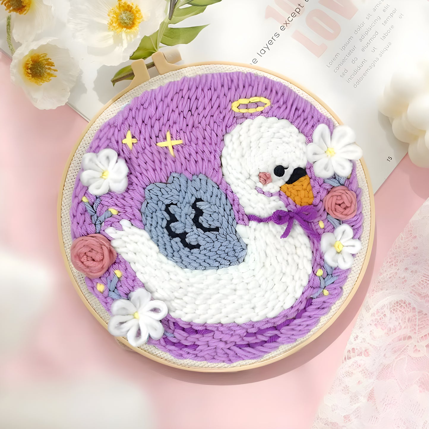 Thread & Bloom Floral Punch Needle Kit
