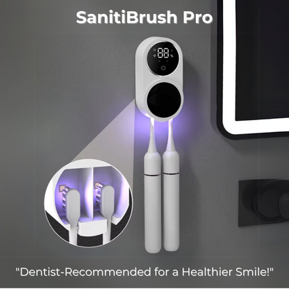 SanitiBrush Pro – UV Toothbrush Sanitizer & Holder | Portable Sterilizer
